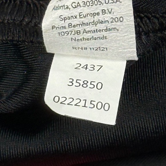 SPANX M Shapewear Compression Faux Leather Leggings Shiny Moto Punk Goth Vamp - Picture 8 of 12